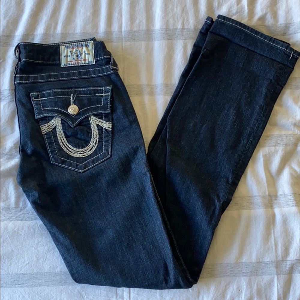 True Religion straight legged jeans